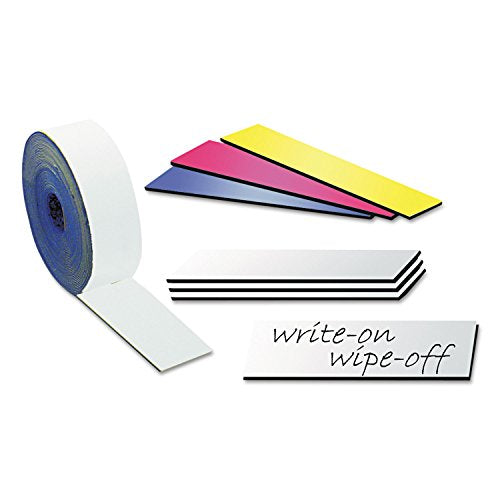 MasterVision FM2118 Dry Erase Magnetic Tape Roll, White, 2-Inch x 50 Ft.