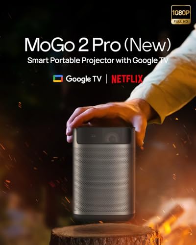 XGIMI MoGo 2 Pro (New) 1080P Portable Projector, Supports 4K, Auto Focus
