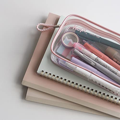 Kept Raymay Fujii KPF9021SR Pencil Case, Clear Pen Pouch, Off-White
