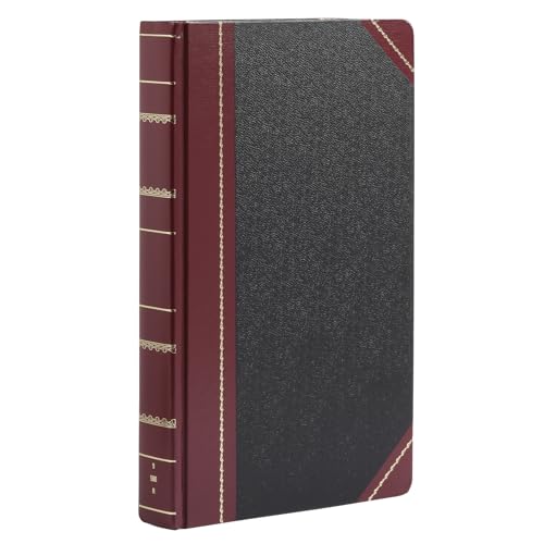 Boorum & Pease 9 Series Account Book - Record Ruled, Smyth-Sewn Acid-Free 500 Pages - 14-1/8"x8-5/8" Black Hardcover - Accounting Ledger Book for Financial Record & Business Expense Tracking - 1 Unit