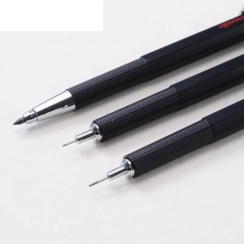 CDGTHYU Mechanical Pencil 0.5 .7 2.0mm Black School Supplies Design Drawing(2.0mm)