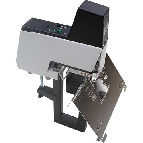 McbeAn Electric Saddle Stapler, Stapler Binder Machine with Pedal, 1-9 Levels of Intensity Adjust, Fast and Efficient Binding, Binding Thickness 2-30 Sheets of Paper, for Graphic Stores, Schools