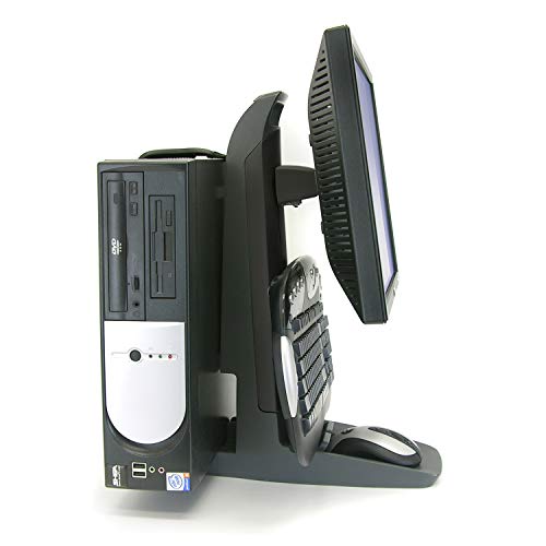 Ergotron – Neo-Flex All in One Stand for Desk, VESA Mount – for Screens Up to 24 Inches, 6 to 16 lbs – CPU Strap