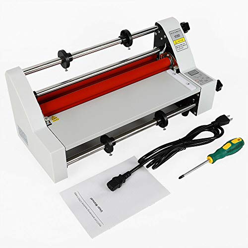 1PCS Laminator Machine - Hot & Cold Laminating Machine Digital Display Single&Dual Side 0.1-5mm Film BOPP/PTE/DBW Fast Warm-up & No Bubbles for Home/Office/School