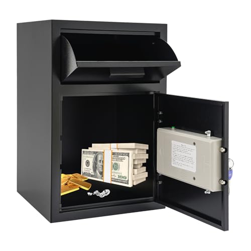 Drop Box for Money and Mail, Drop Slot Safe, Cash Depository Safe Convenient to Use