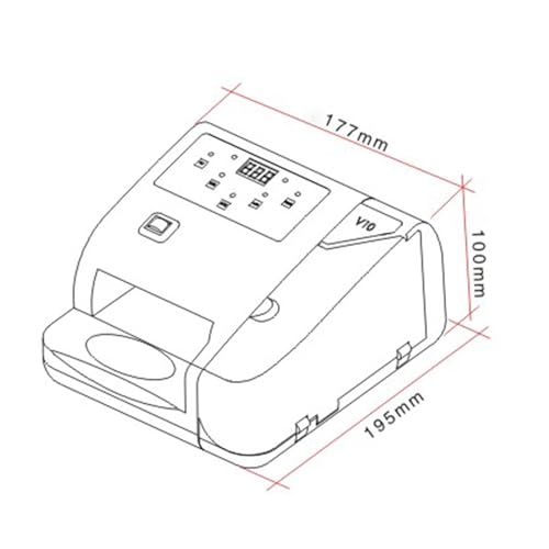 IMOSEI Mini Money Counting Machine，Portable Cash Banknote Bill Counter, with Counterfeit Detection, 600pcs/min, 0-999 Counting, Note Detector for Worldwide Currency, Paper Money