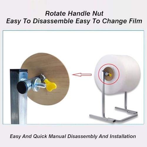 Vertical Bubble wrap roll Holder, Steel Bubble Wrap Dispenser, Silver, 20-150cm, for Packaging, Handling, Transportation(Width 20cm)