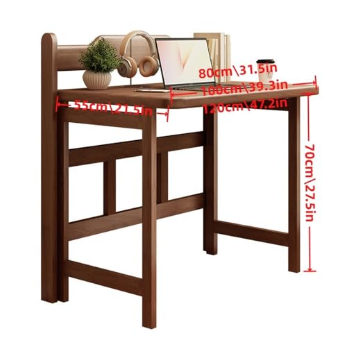 Solid Wood Folding Desk, Small Desk for Bedroom, Fold Small Desk, Computer Desk for Home Office, Simple Study Makeup Workstation, Wooden Study Office Desk Table for Small Spaces(Natural,100cm/39.3in)