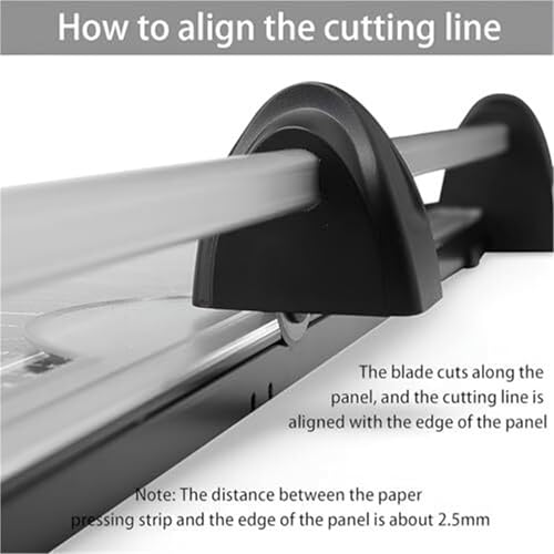 Paper Cutter with 600mm Cutting Length for A2 Large Format, Manual Guillotine Trimmer for Schools, Offices and Print Projects