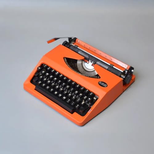 VHUYGK Hero Mechanical Manual Typewriter,English Typewriter with Original Carrying Case,Smooth Keys for Easy Typing Manual Typewriter Ideal for Writers, Collectors, and Children's Gifts(01)