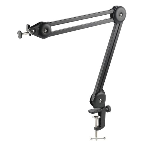 Microscope Accessories Kit Microscope Video Camera Webcam Desktop Work Arm Stand Adjustable Boom Table Working Hanger Cantilever Stand Holder 1/4 40mm Microscope Slides(D)