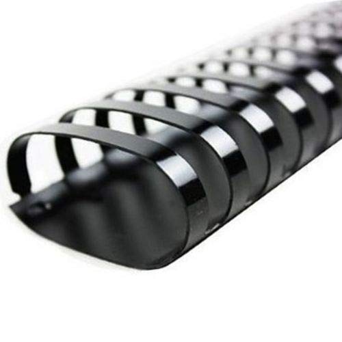 CFS Products Plastic Comb Binding Spines, 1 1/2" Inch Diameter, Black, 290 Sheets, 100 Pack - 13112