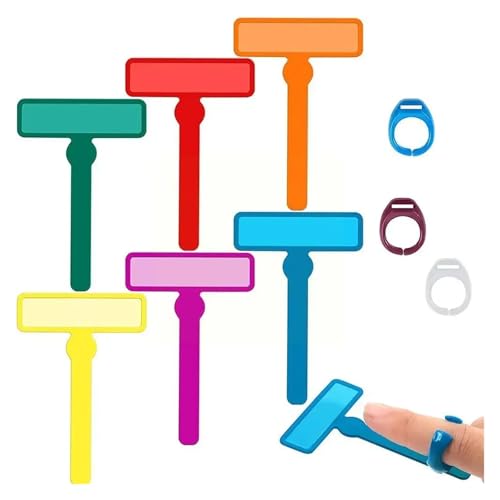 Reading Guid Strip 3 Reading Guides with Guide Strips Color Fluorescent Book Auxiliary Stand for Reading Tools for Students(Yellow)