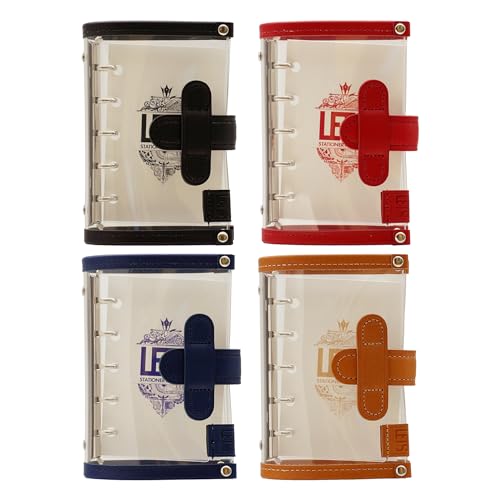 LETS STATIONERY GOODS Clear Personal Organizer Mini 5 [Black]