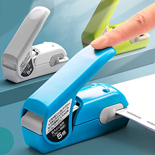 OEKFVCHVZ Staple Free Stapler Time Saving Effortless Needle Handhled Mini Portable with Staples Remover