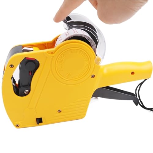 8 Digit Digital Label Machine Machine Handheld with 1 Roll Labels and 1 Ink Cartridge for Retail Supermarket Store Warehouse