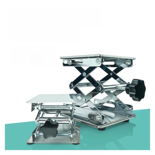 VgtHK Lab Jack Stand 1Pc Stainless Steel Lab Lift Table,200X200X280Mm