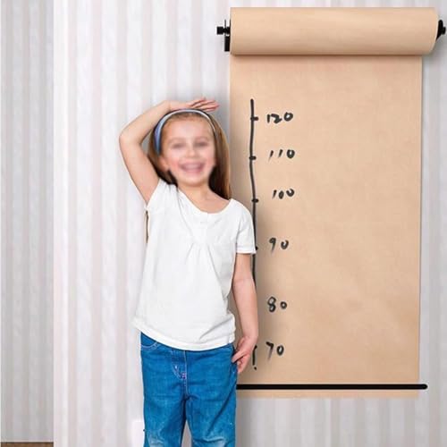 LNNW Kraft Paper Dispenser Home/Office/Kitchen/Classroom/Craft Room Butcher Paper Roll Holder/Dispenser, Decorative Message Boards for Wall Decorative Message Boards for Wall(37cm/14.5in Wide)