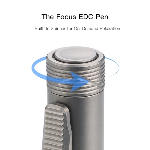 OKNIFE B1 Ti Titanium Pen with 2-in-1 Clip, 2 pcs Refills