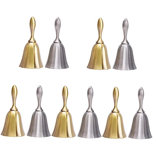 Bell,wall hanging decoration 10 Pcs Desktop Bell Restaurant Hand Bell Manual Restaurant Bell Dining Table Bell Hotel Call Bell Dinner Bell Customer Bell Teacher Bell Bar Bell Handheld Bell Game Bell Z