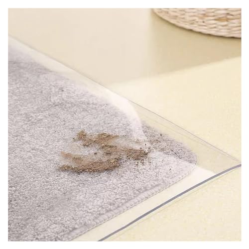2ft 3ft 4ft 5ft 6ft Wide Carpet Protector Mats Clear Vinyl, Office Studio Study Rolling Chairs Floor Mat Home Commercial, Waterproof & Non Slip, Easy to Cut (Color : WxL, Size : 6'x8'/183x244cm)