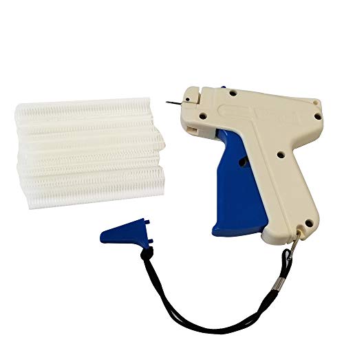 Sewtco Price Tag Gun for Clothes - Standard Tag Attaching Tagging Gun with 5 Extra Fine Needles & 1500 1/4 inch Micro Stitch Fasteners Quilt Basting Gun -