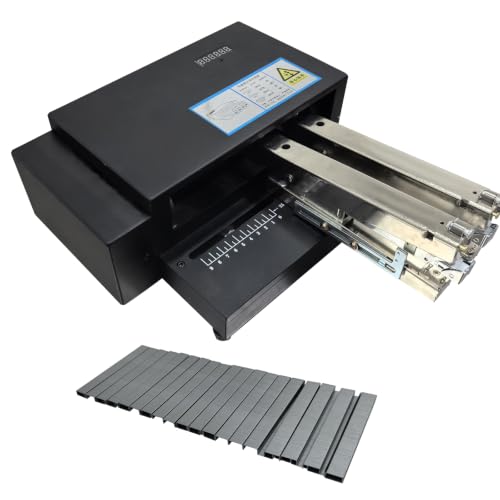 EQCOTWEA 110V Dual-Head Electric Stapler Automatic Paper Binding Machine