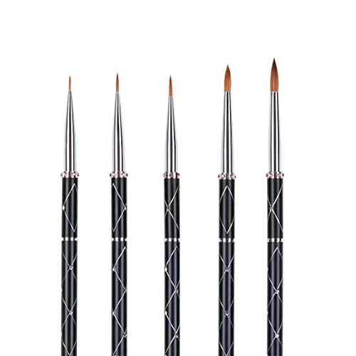 Watercolor Acrylic Handle Paintbrush with Black Bag