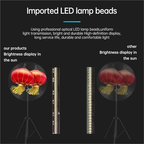 UHD Naked-Eye 3D Holographic Projector Hologram Player LED Fan Stereoscopic Display Imaging Advertising Light Decoration(65cm 1280LED)