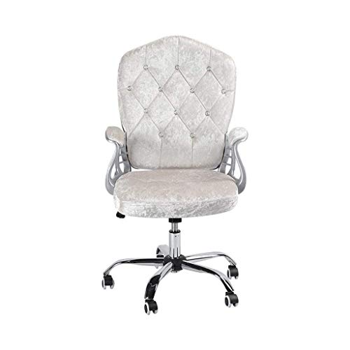 FZGGWYHL Computer with Adjustable Rotating Velvet Computer Study Office Swivel Home Lift Swivel Desk Vision