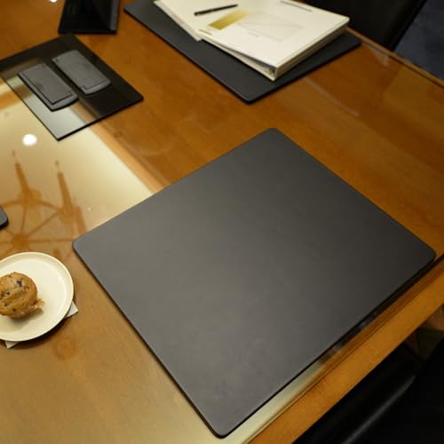 Dacasso Leatherette Conference Table Pad, 20 by 16-Inch, Black