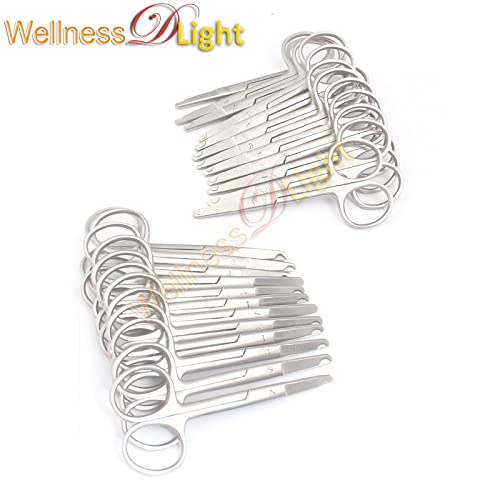 WellnessD'Light - Set of 24 Spencer Stitch Scissors 3.5" Stainless Steel