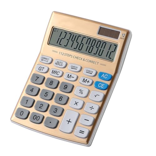 NSUQOA Solar Powered Computer Office Finance Student Stationery Calculator