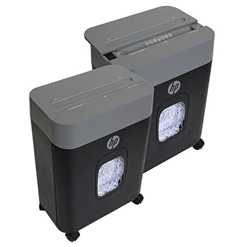 HP - Cross Cut Paper Shredder, 12-Sheet Capacity with Pullout Basket