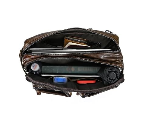 DDYYDS Men's Briefcase Multi Purpose Backpack Business Handbag Commuting Laptop Shoulder Bag