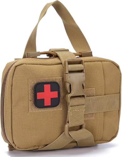 Premium First Aid Kit Bag, First Aid Kit, Emergency Blanket Professional First Aid Kits Bag(Khaki)