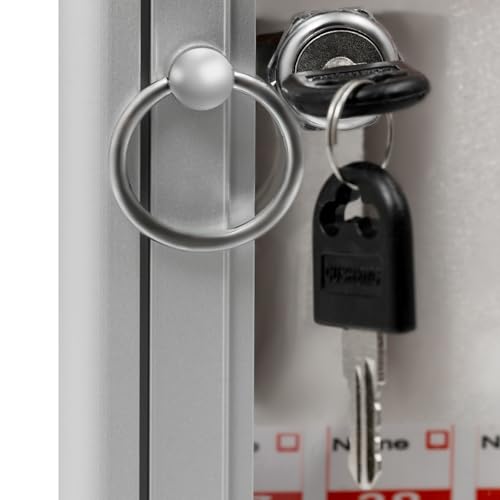 MhdunueSK 72 Slots Aluminum Alloy Pocket Chart, Cell Phone Locker for Classroom, Storage Cabinet for Cell Phones, Wall-Mounted with a Locked
