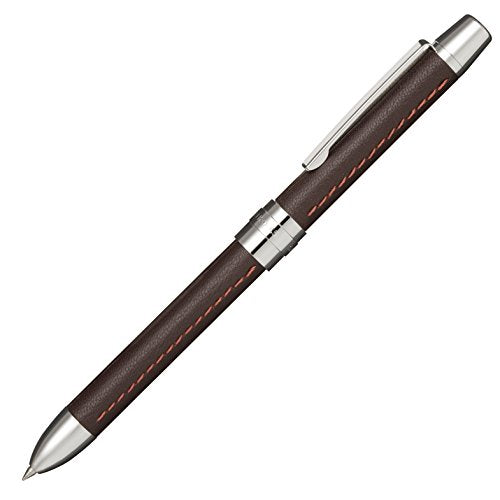 Sailor Fountain Pen, Multifunction Pen, 2 Colors + Sharp Refino L, Cowhide Leather, Dark Brown 16-0319-282