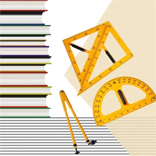 Multifunction Teaching Ruler Set Compasses Protractor Measurement Ruler Math Geometry Tools