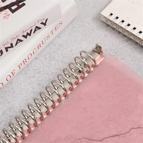 A6 Binder Rings 10PC A4/B5/A5/A6/A7 Spiral Rings Binder Clip Loose-Leaf File Folder Notebook Accessory Stationery for Notebook(A5-6 Rings)