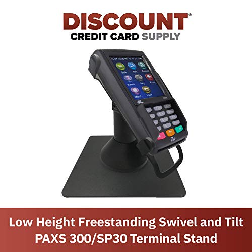 DCCStands Low Freestanding Swivel and Tilt Pax S300 & SP30 Terminal Stand