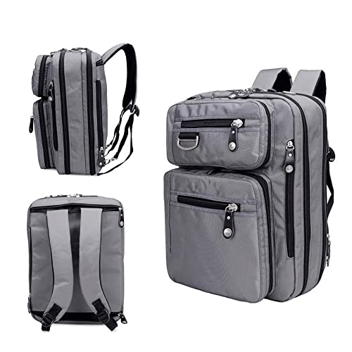 ZUIAI 17.3/18.4 Gaming Laptop Briefcase 3-in-1 Multi-Purpose Backpack Business Messenger Shoulder Bag Handbag(15.6-inch)
