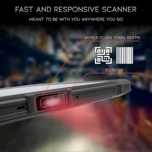 Chainway P80 RFID Scanner Android Tablet, Impinj E710 RFID Tag Reader (UHF GS1 EPC GEN2), SE4710 2D/1D/QR Code Scanner, Android 13, WiFi, GPS, NFC, Bluetooth, Heavy Duty, 8700mAh All-Day Battery