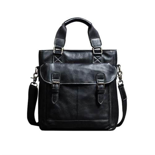 STBTOO Messenger Shoulder Bags Men's Leather Large Laptop Bags Briefcases Totes Handbags Luggage Bags