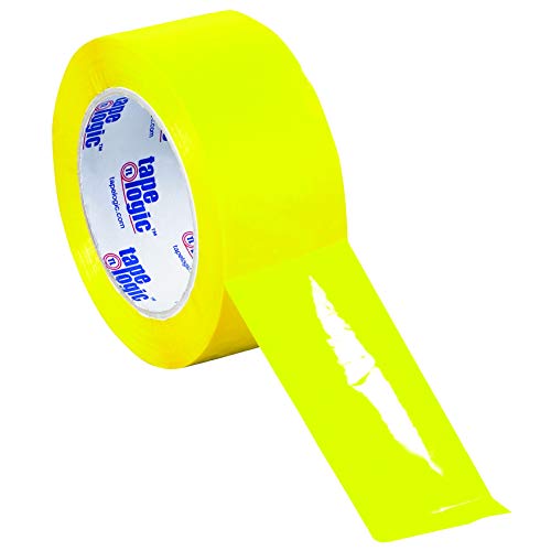 Tape Logic 2 Inch x 110 Yards Yellow Packing Tape, 2.2 Mil Thick, Pack of 36 Rolls, For Packaging, Shipping, Moving and Color Coding