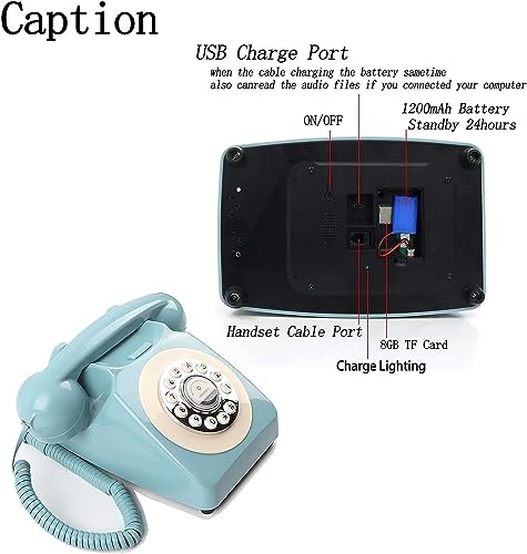 Retro Style Rotating Wedding Audio Guestbook Telephone Audio Guestbook for Wedding Retro Audio for Wedding Event Birthday Party Message Voicemail
