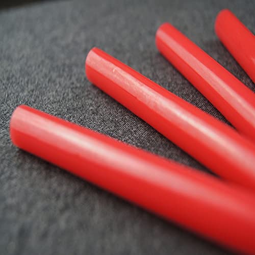 ZTBH Hot Melt Glue Sticks 25 PCS Hot Melt Glue Stick, Bright Red Lacquer Wax Gift Box, Christmas Valentine's Day Wine Bottle Cap Painting 11 * 200mm Melt Glue Stick (Diameter : 11mm, Length : 200mm)