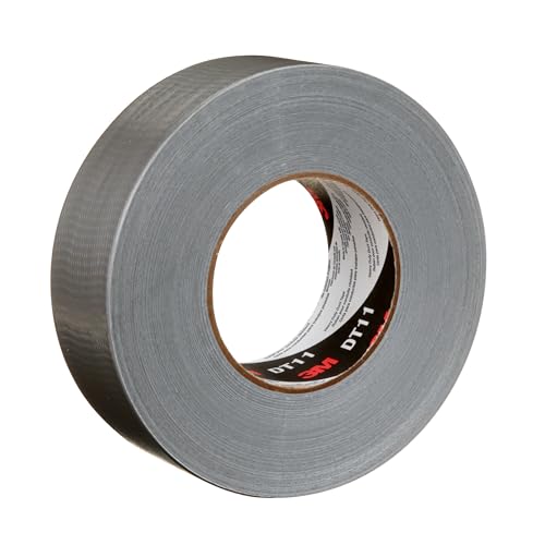 3M Heavy Duty Duct Tape DT11, Silver, 48 mm x 54.8 m, 11 mil, 1 Roll