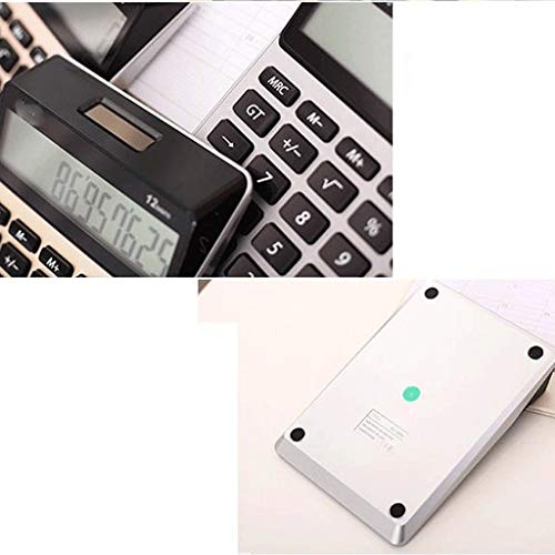 Commercial Desktop Calculator Battery and Solar Hybrid Powered LCD Display, Great for Home and Office Use