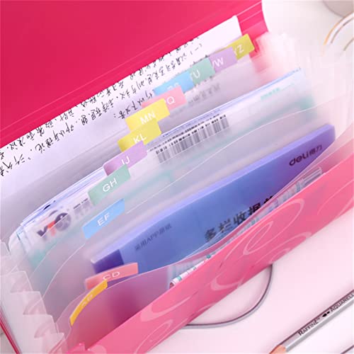 Document Bag 2021 New Creative PVC Candy Colors Multi-Layer Folder for Document Folders School Office Stationery Supplies Document Holder (Color : Bigblue Mug)